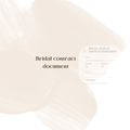 Bridal Contract editable manual