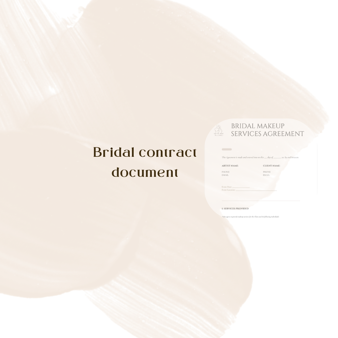 Bridal Contract editable manual