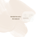 Bridal invoice editable